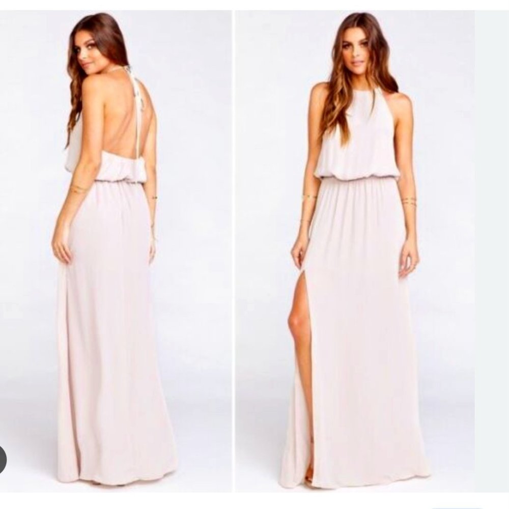 Adorable halter Bridesmaid Dress - worn once